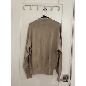Vintage Baracuta Silk Blend Men's Turtleneck Sweater Preppy Old Money